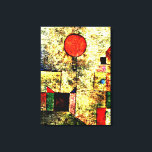Toile Klee - Balloon rouge<br><div class="desc">Balloon rouge,  célèbre peinture de Paul Klee</div>
