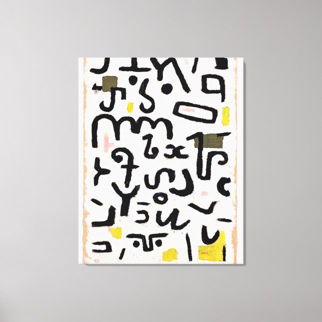 Toile Klee - Gesetz, art abstrait (Recto)