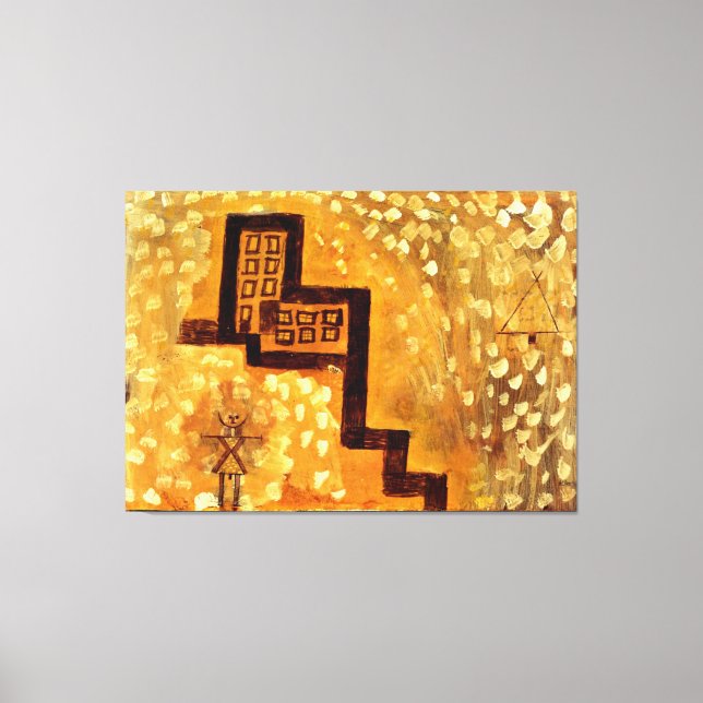 Toile Klee - La Maison en Haut (Recto)