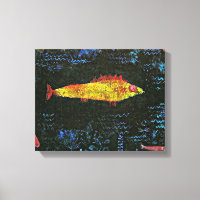 Klee - Le poisson d'or, célèbre peinture,