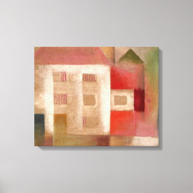 Toile Klee - Maison en banlieue (Recto)