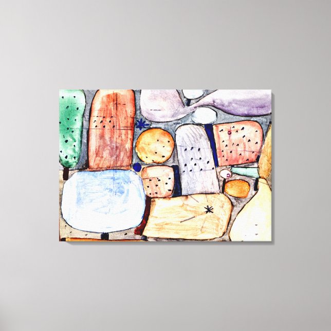 Toile Klee - Parties d'un paysage assemblé (Recto)