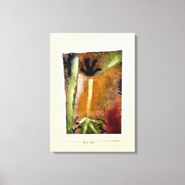 Toile Klee - Petit Arbre, art abstrait (Recto)