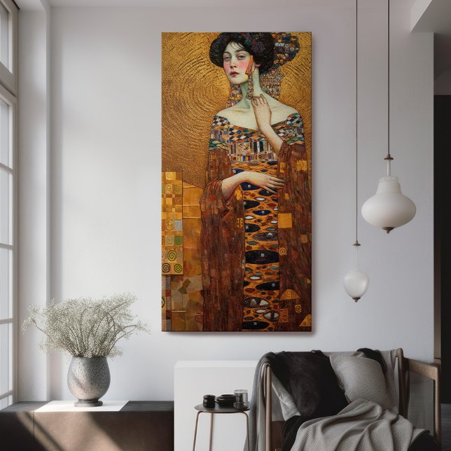 Toile Klimt Adele Bloch-Bauer peinture en mosaïque or Ca (Créateur téléchargé)