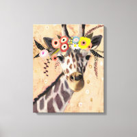 Klimt Giraffe | Couronne De Fleurs