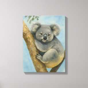 Toile Koala Calm - Aquarelle Faune
