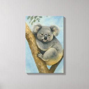 Toile Koala Calm - Aquarelle Faune