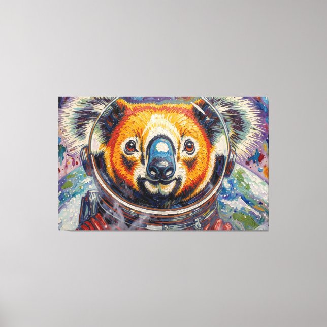 TOILE KOALA DANS L'ESPACE-4 (Recto)