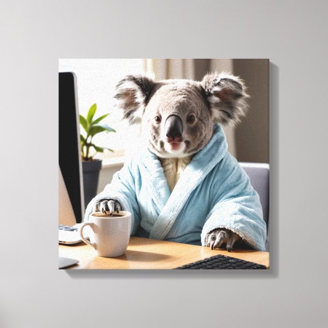 Toile Koala in a Robe (Recto)