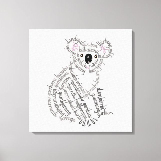 Toile Koala Monde Imprimer (Recto)