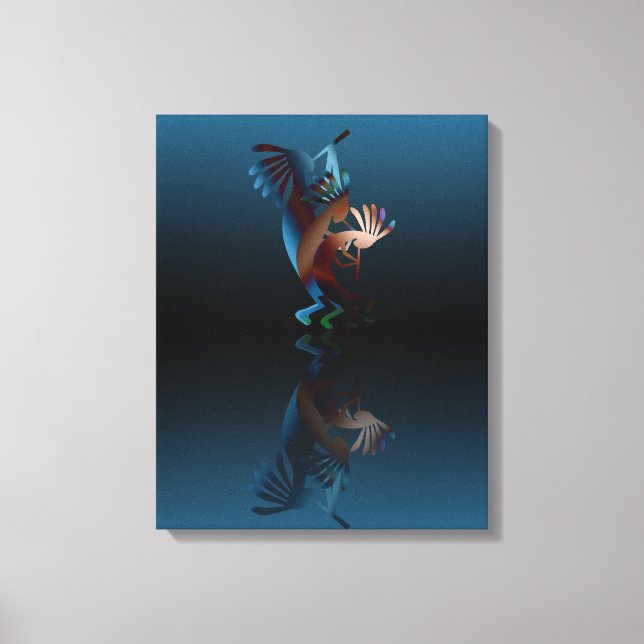 Toile Kokopelli Blues Music 14"x24" (Recto)