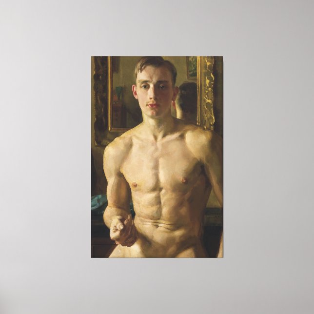 Toile Konstantin Somov - The Boxer (1933) (Recto)
