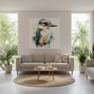 Toile Kookaburra sur une branche