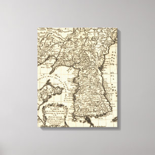 Toile KoreaPanoramic MapKorea