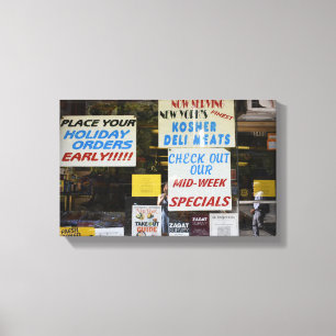 Toile Kosher Deli Meats Knish New York City Photographie