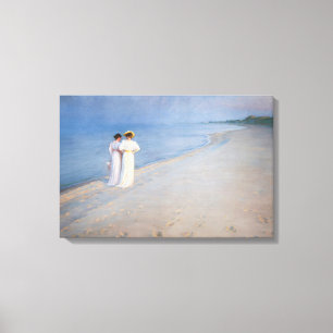 Toile Kroyer - Soir d'été sur la plage de Skagen