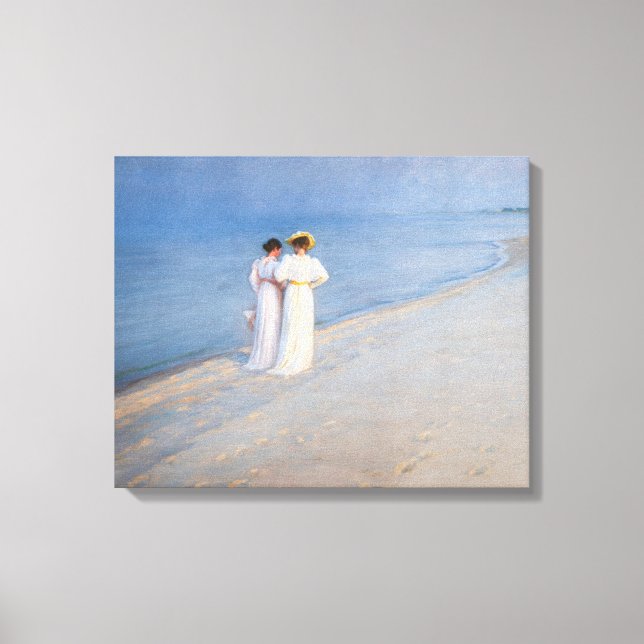 Toile Kroyer - Soirée d'été sur Skagen Beach (Recto)
