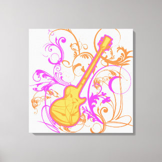 Toile KRW Girls Rock Guitar Grunge
