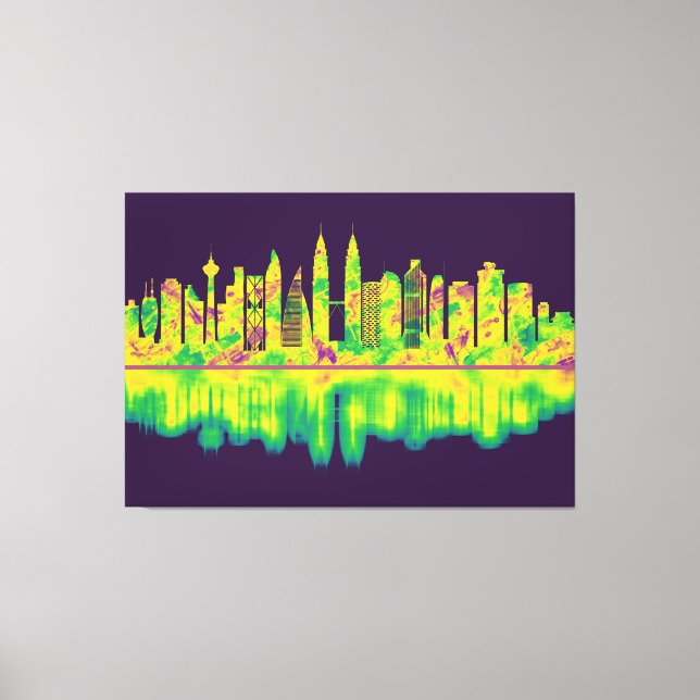 Toile Kuala Lumpur Malaisie Skyline (Recto)