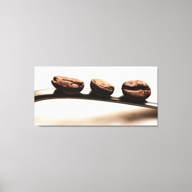 Toile Küchenbild - Die Drei Kaffeebohnen (Recto)