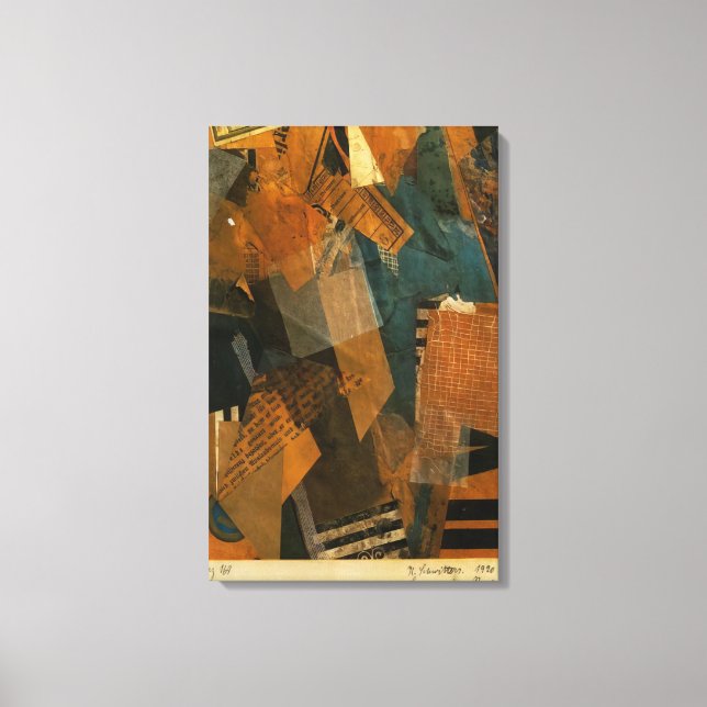 Toile Kurt Schwitters - FORMS DANS L'ESPACE 1920 (Recto)