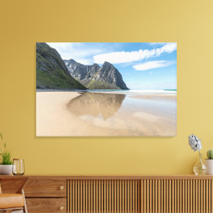 Toile Kvalvika Lofoten Norvège