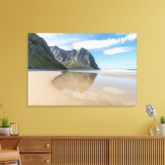 Toile Kvalvika Lofoten Norvège (Insitu(Salon))