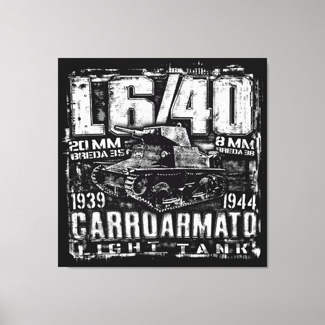 Toile L6/40 Italian light tank (Recto)