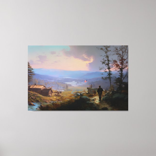 Toile La Bannière et la Vallée  (Recto)