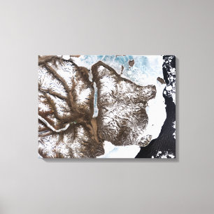 Toile La banquise maritime longe le littoral de l'est du