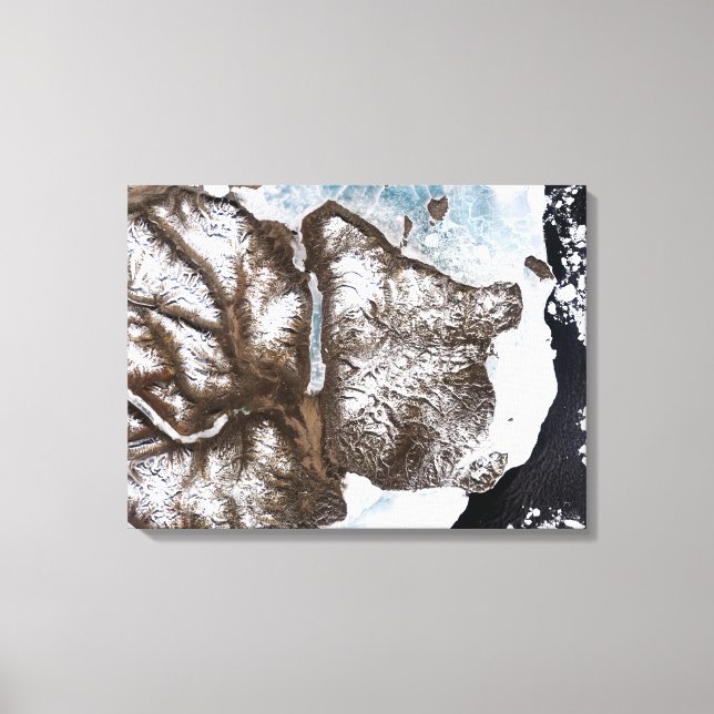 Toile La banquise maritime longe le littoral de l'est du (Recto)