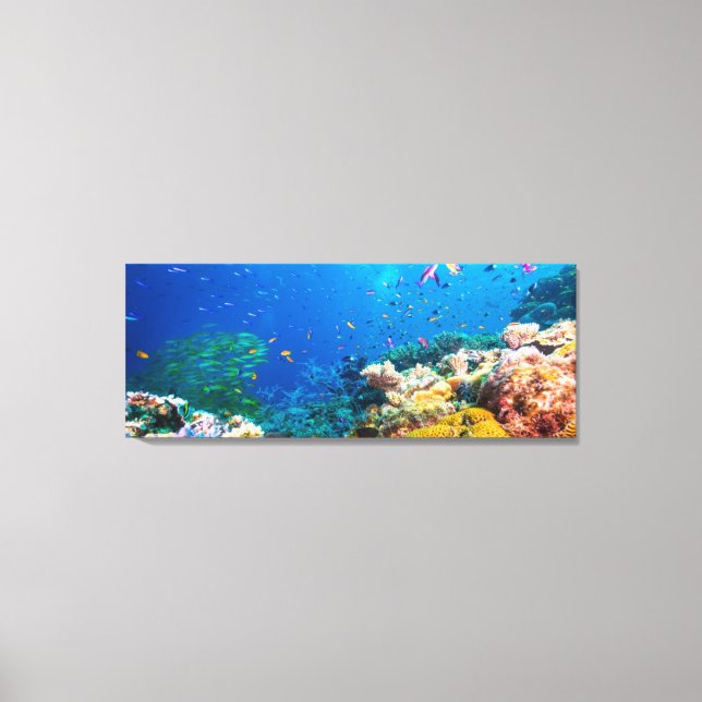 Toile La Barrière De Corail Et Le Poisson Tropical (Recto)