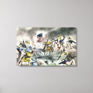 Toile La bataille de la Nouvelle-Orléans, pub. Nathanie