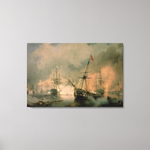Toile La bataille de Navarino, le 20 octobre 1827, 1846