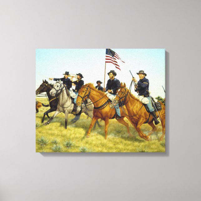 Toile La bataille de Prairie Dog Creek par Ralph Heinz (Recto)