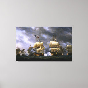 Toile La bataille de Quiberon Bay par Nicholas Pocock