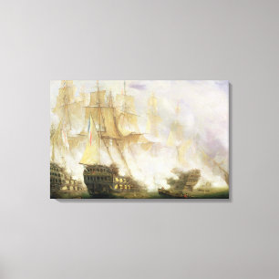 Toile La bataille de Trafalgar, c.1841 (huile sur la