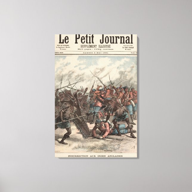 Toile La bataille du Manipur (Recto)