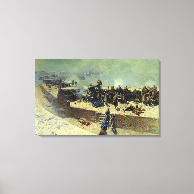 Toile La batterie Alexander attaquant (Recto)