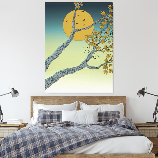 Toile La beauté des feuilles d'érable (Insitu(Chambre))