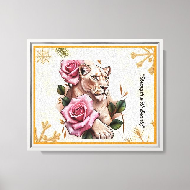 Toile "La beauté du lion" (Recto)