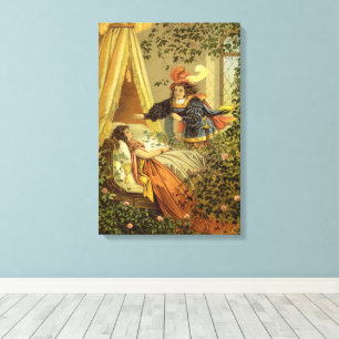 Toile La Belle au Bois Dormant de collection, Contes de