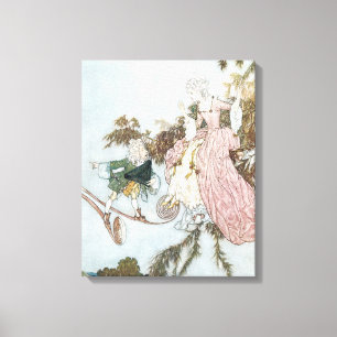 Toile La Belle au Bois Dormant de conte de fées vintage