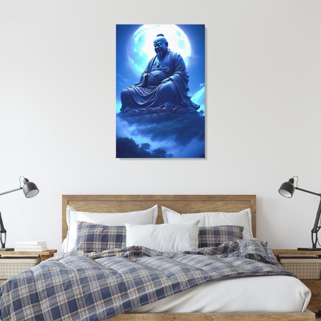 Toile La bénédiction de la Lune sur la statue céleste (Insitu(Chambre))