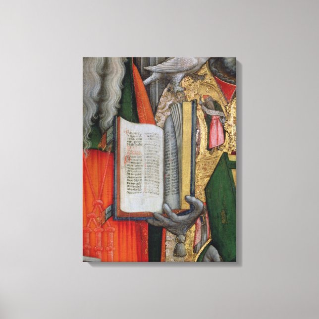 Toile La Bible de Saint Jérôme et la colombe de Saint Gr (Recto)