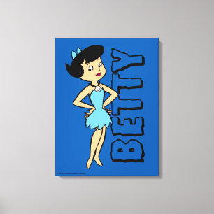 Toile La blocaille des Flintstones   Betty