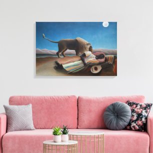 Toile La Bohémienne endormie   Henri Rousseau  