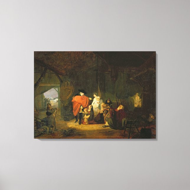 Toile La bonté de Louis XVI (Recto)