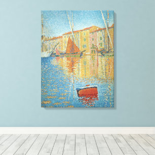 Toile La Bouée Rouge par Paul Signac, Pointillisme Vinta