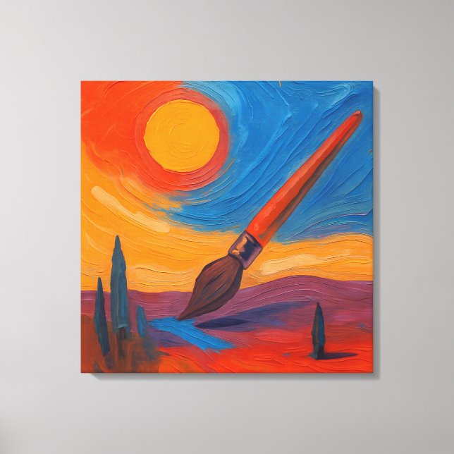 Toile La brosse des rêves (Recto)